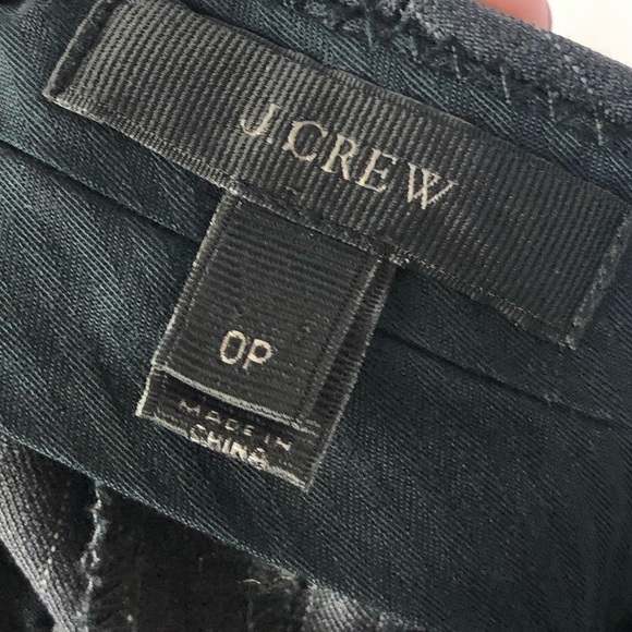 J. Crew Petite Wear Everywhere Gray Pinstripe Dress Pants 0P - Picture 4 of 4